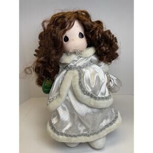 1997 Precious Moments Christmas Collection “Janna” Doll 15” - With Stand *READ